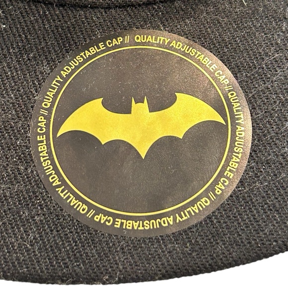 H&M DC Comics Batman Black Twill Adjustable Flat Bill Boys Hat US Size 7-12 - Picture 7 of 8